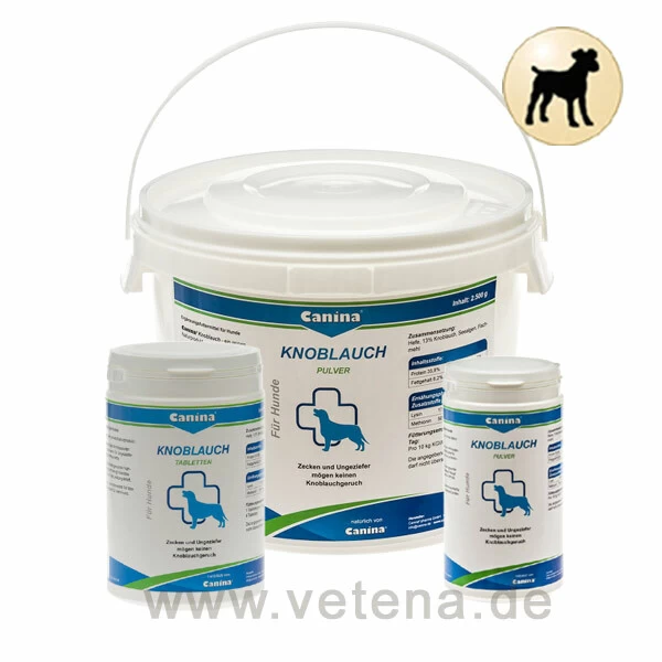 Canina Knoblauch Tabletten & Pulver 1 Canina Knoblauch Tabletten & Pulver