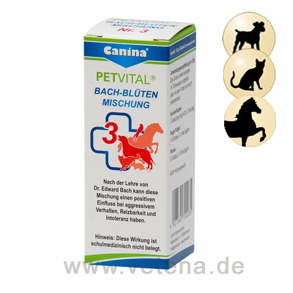 Canina PETVITAL Bachblüten Nr. 3 Aggression 1 Canina PETVITAL Bachblüten Nr. 3 Aggression